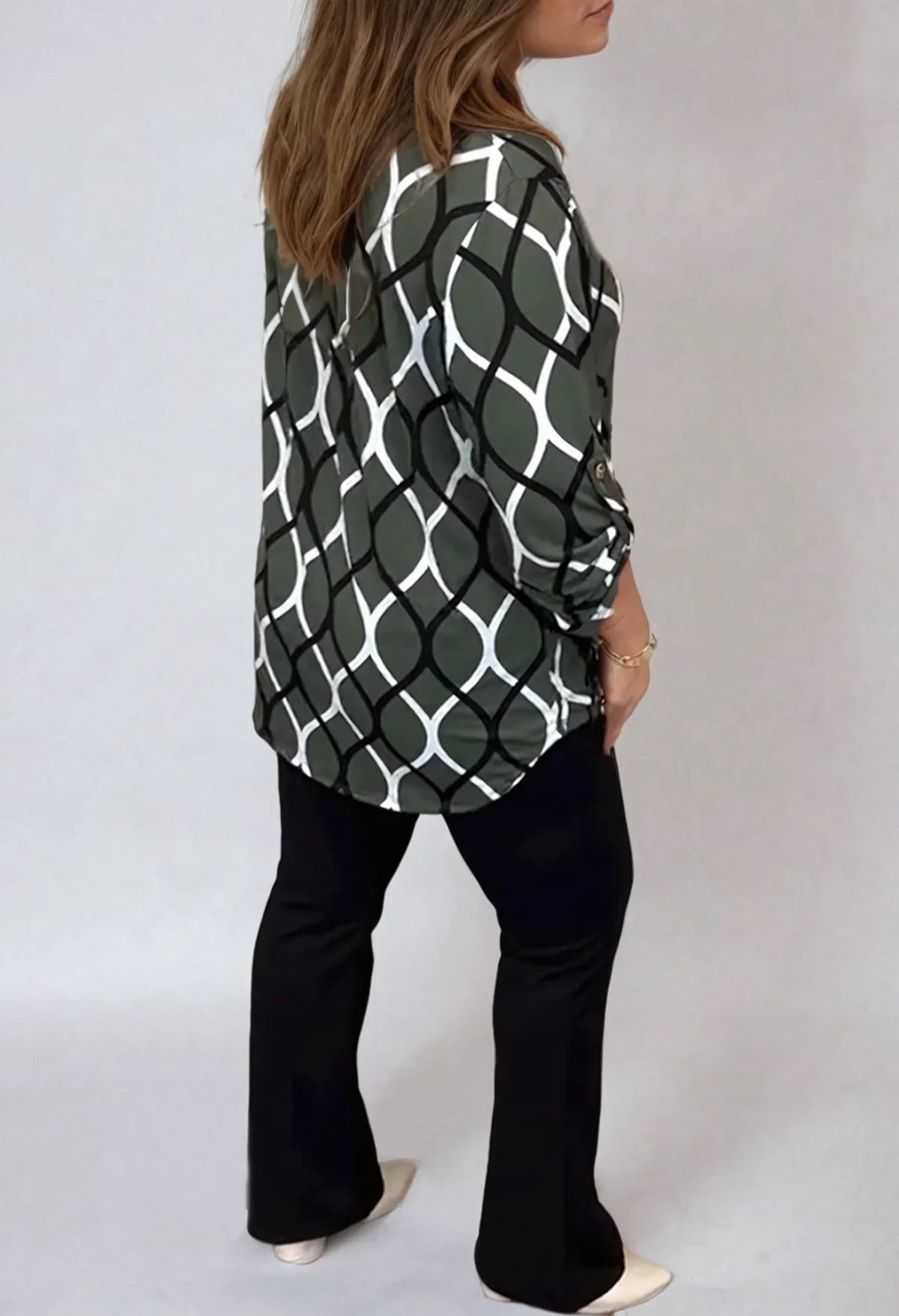 Modern Muse Abstract Long Sleeve Shirt