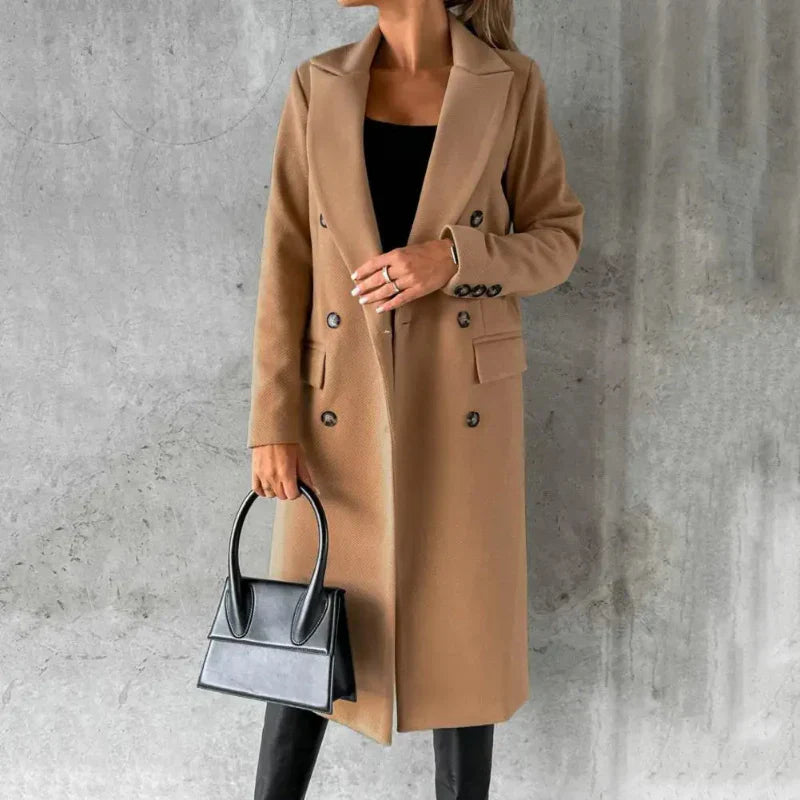 Elegant Wool Trench Coat