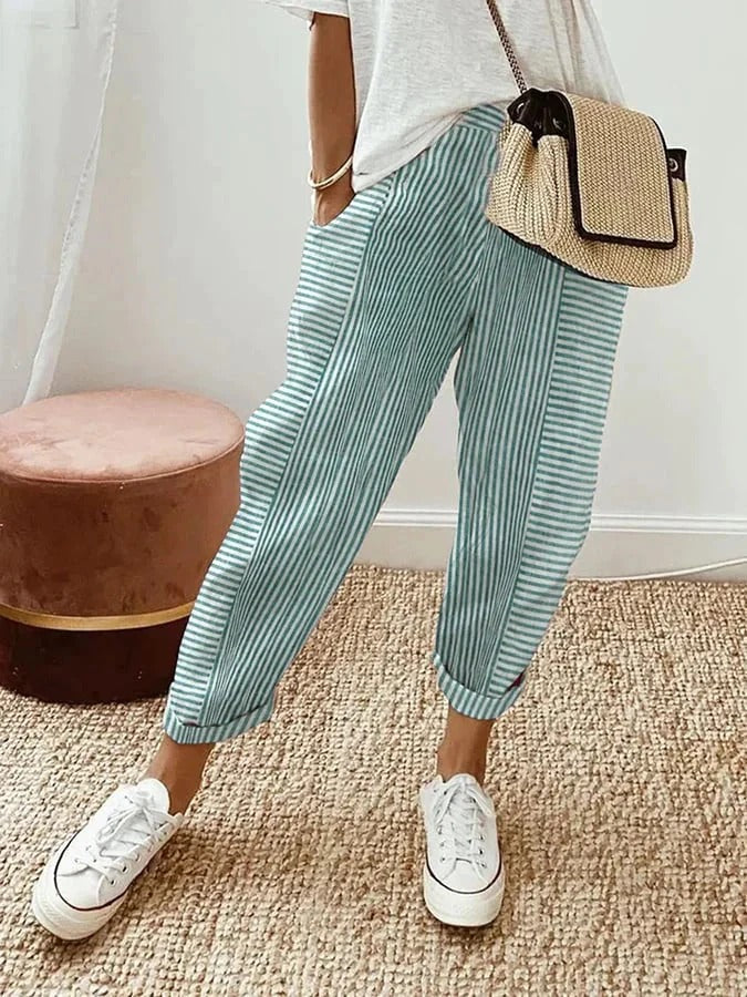 Lina - Striped Trousers