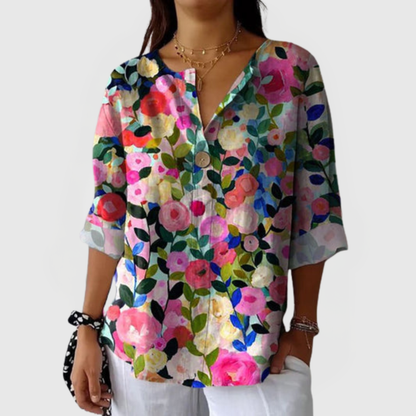 Louise - Soft Floral Blouse