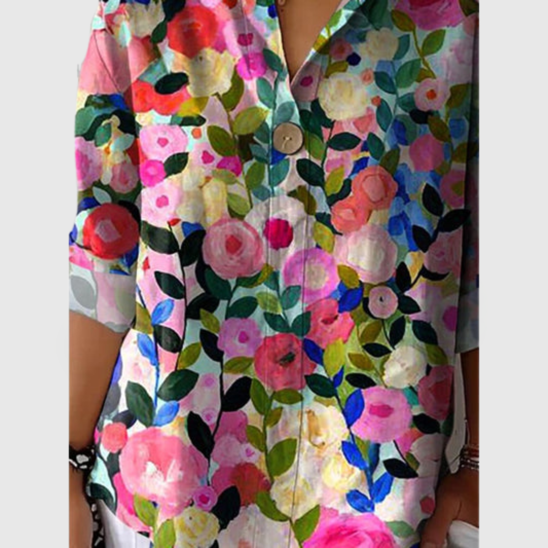 Louise - Soft Floral Blouse