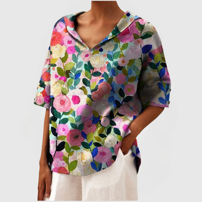 Louise - Soft Floral Blouse