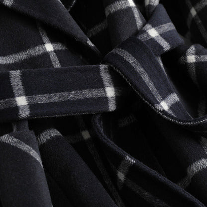Amara - Elegant Checked Wool Coat